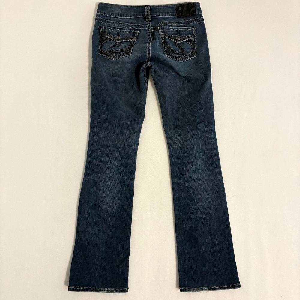 Silver Jeans Suki Mid Slim Bootcut Jeans Womens 28x33 (Fits 32x33) Denim Cowgirl